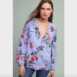 Anthropologie Yumi Kim Amaryn Floral Blouse